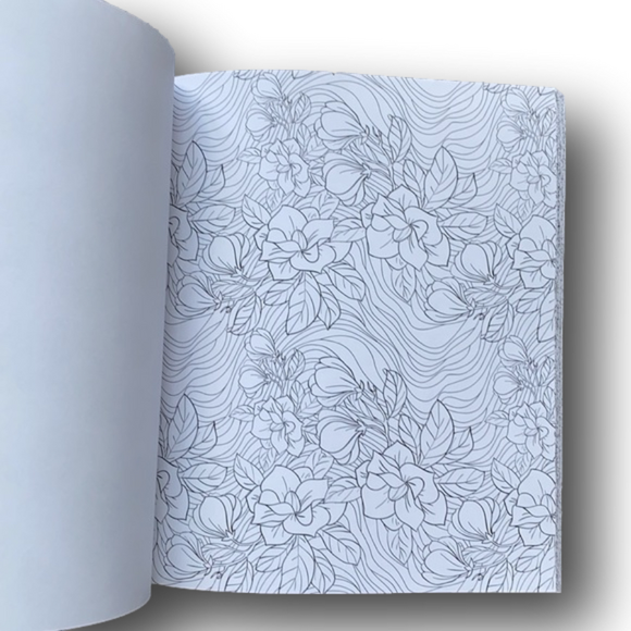 Stress Less Adult Coloring Book - Peaceful Patterns - Brand New - Picture 14 of 16